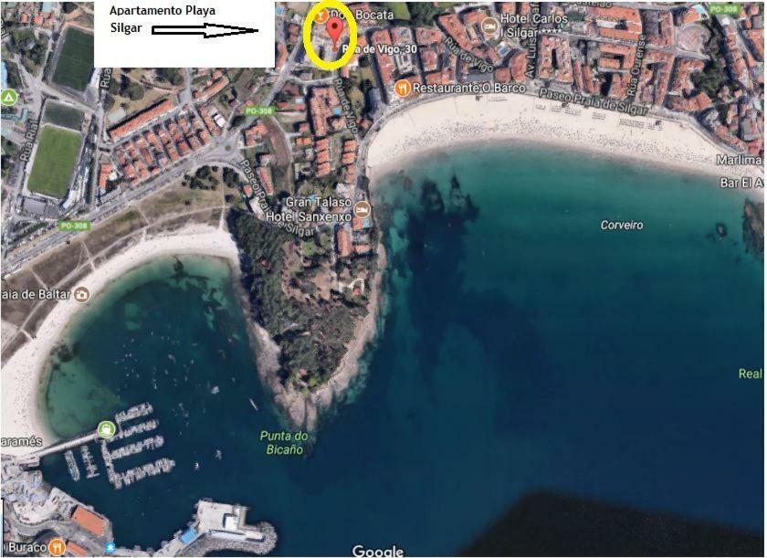 Apartamento Playa Silgar Sanxenxo Exterior foto